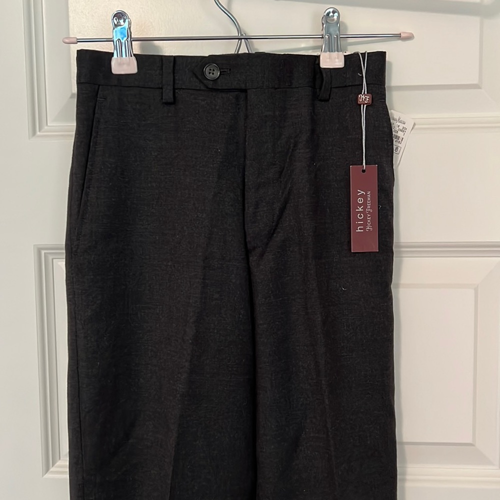 Hickey Freemen Boy’s Dress Pants. Size 8. Dark Gray